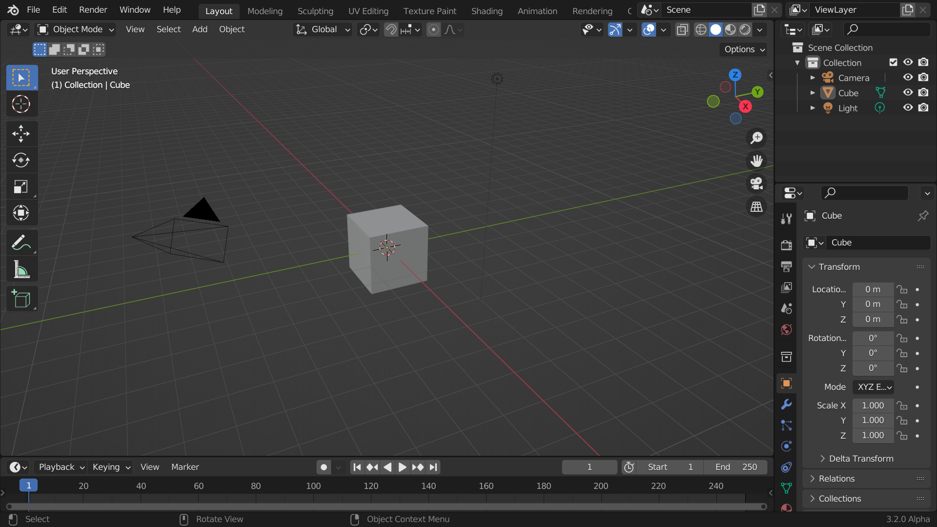 blender user interface